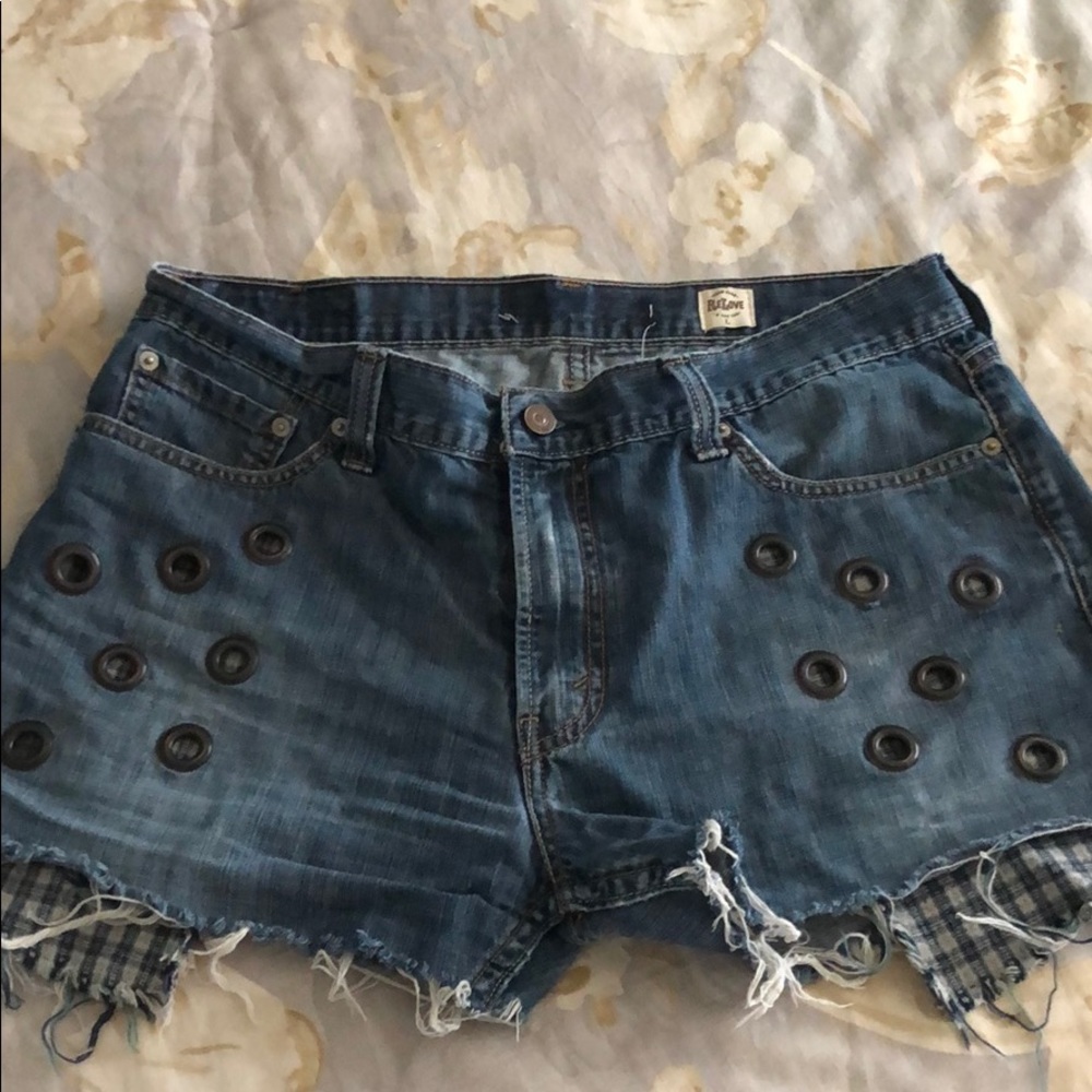 Levi’s frayed shorts